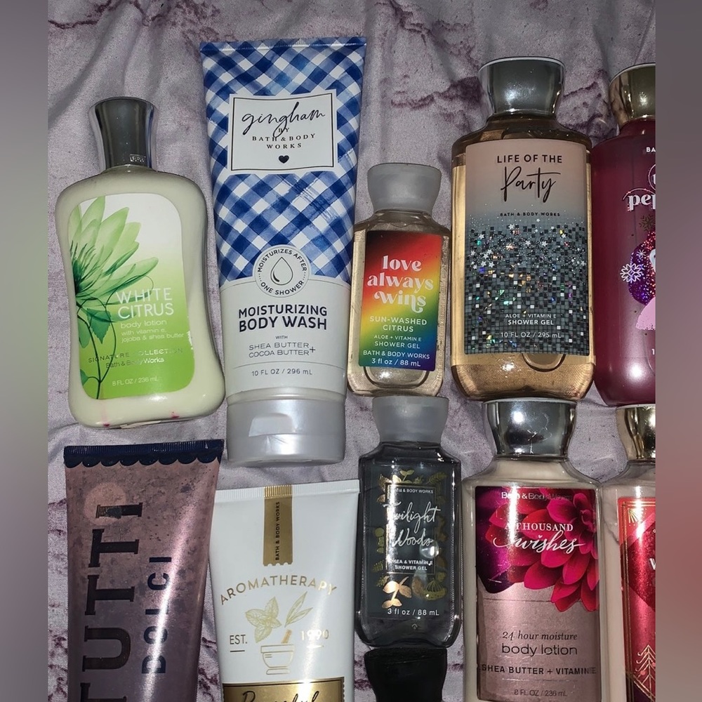 Bath and body works lotion and shower gel